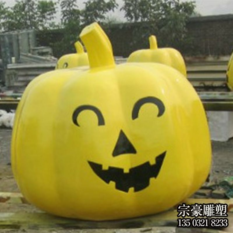 玻璃鋼萬圣節南瓜雕塑