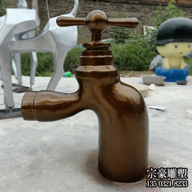 玻璃鋼仿銅懸空流水水龍頭雕塑擺件廣場噴泉園林噴泉水龍頭雕塑_889 玻璃鋼仿銅懸空流水水龍頭雕塑擺件廣場噴泉園林噴泉水龍頭雕塑_889